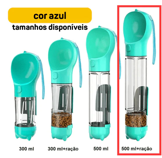 4PAWS BOTTLE - GARRAFA PORTÁTIL 4 EM 1 - Cattus Shop