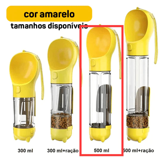 4PAWS BOTTLE - GARRAFA PORTÁTIL 4 EM 1 - Cattus Shop