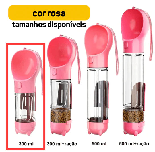 4PAWS BOTTLE - GARRAFA PORTÁTIL 4 EM 1 - Cattus Shop
