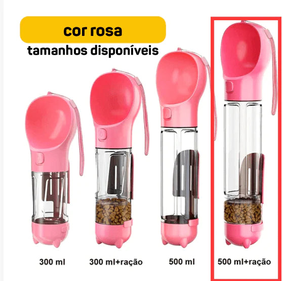 4PAWS BOTTLE - GARRAFA PORTÁTIL 4 EM 1 - Cattus Shop