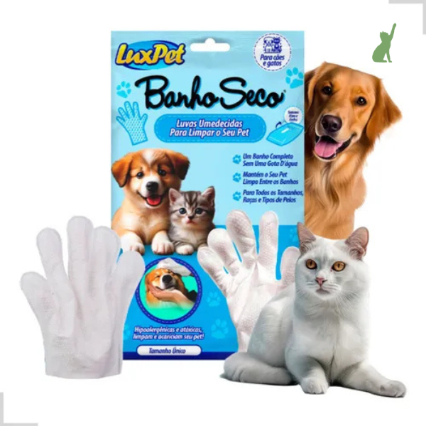 Luva Umedecida Antibacteriana para Pets