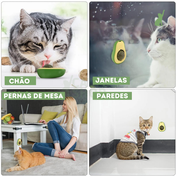 Brinquedo AbaCat Bola de Catnip para Gatos