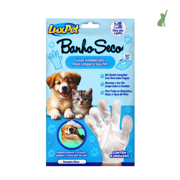 Luva Umedecida Antibacteriana para Pets