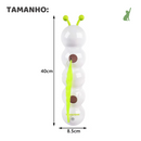 Brinquedo minhoca elétrica com ventosa para felinos