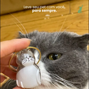 Chaveiro Memorial com Armazenamento para Pelos do seu Pet