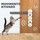 Brinquedo minhoca elétrica com ventosa para felinos