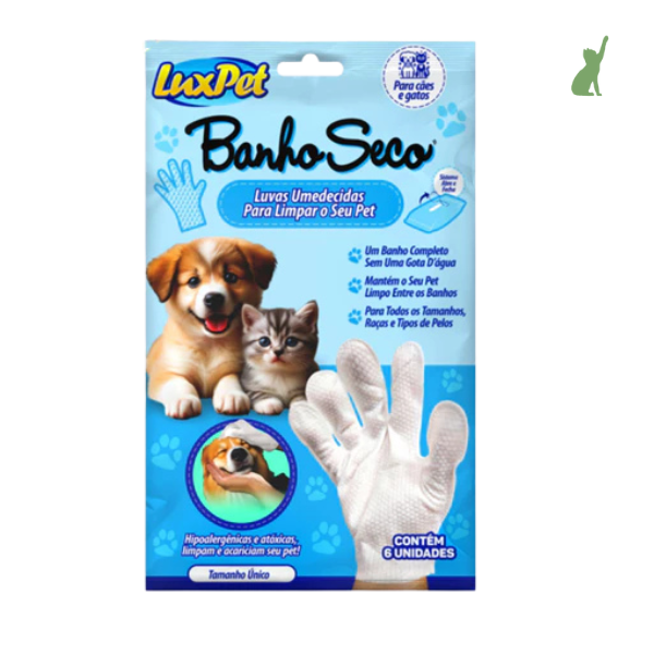 Luva Umedecida Antibacteriana para Pets
