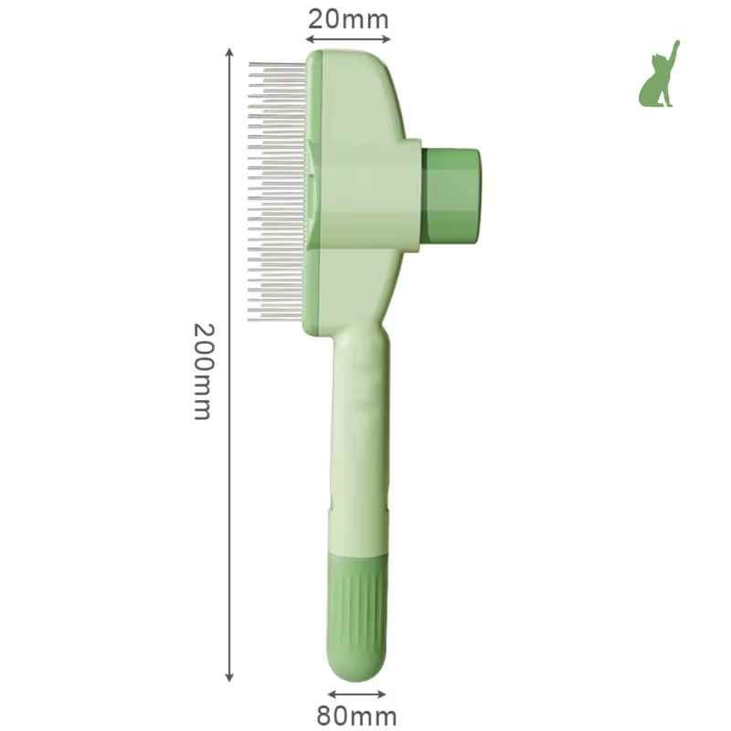Escova 2 em 1 tirar pelos e pulgas - PurrfectGroom