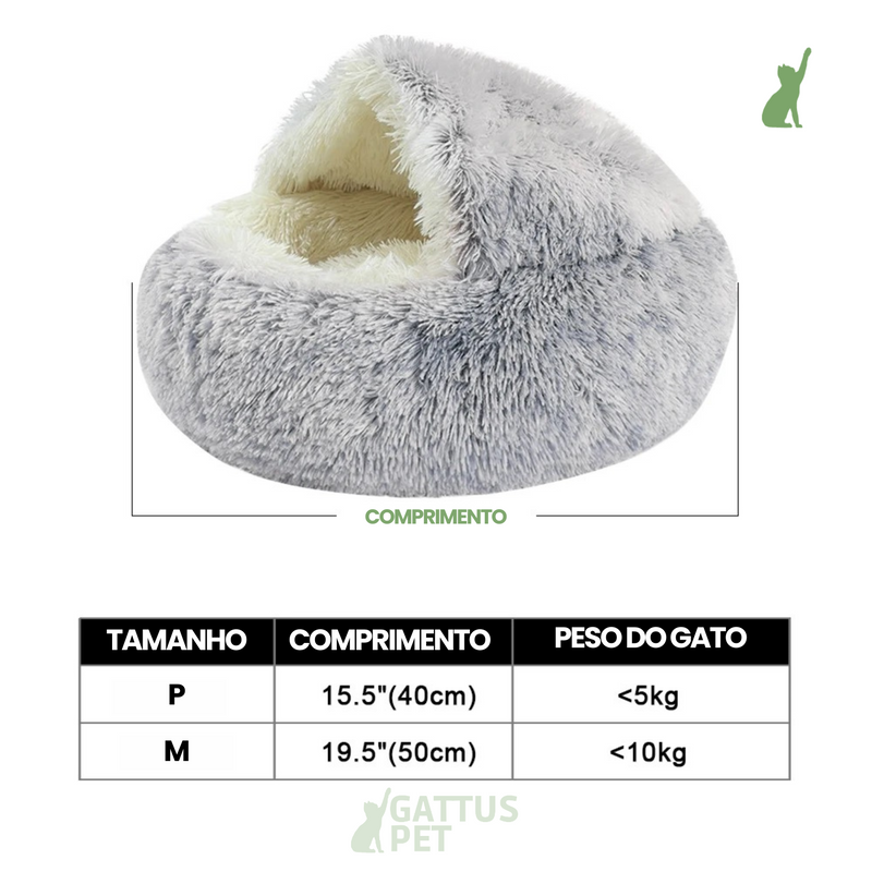 Cama redonda confortável para Pets