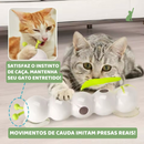 Brinquedo minhoca elétrica com ventosa para felinos