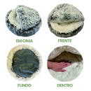 Cama redonda confortável para Pets