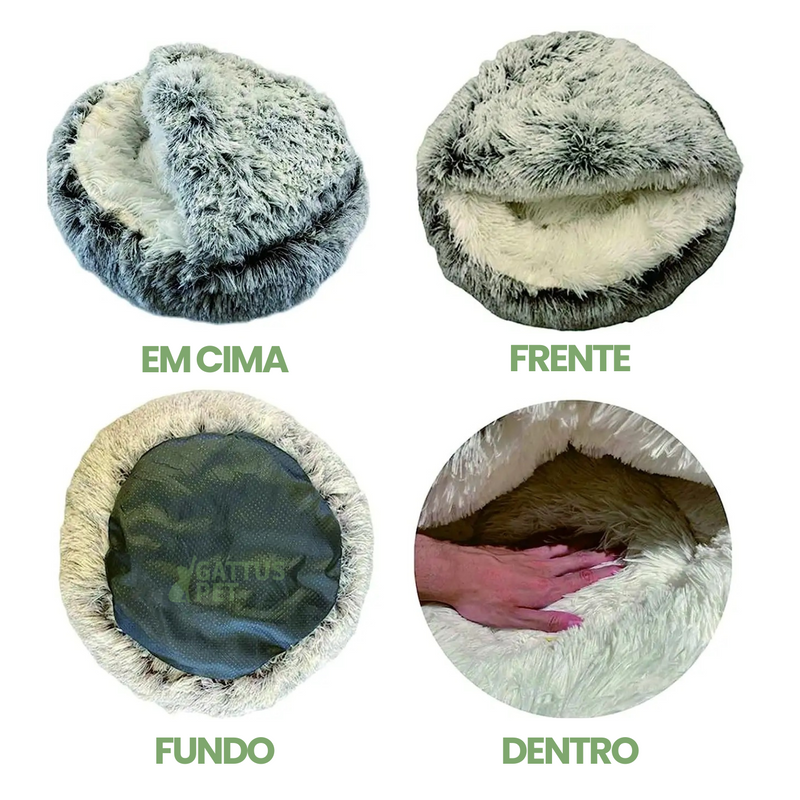 Cama redonda confortável para Pets